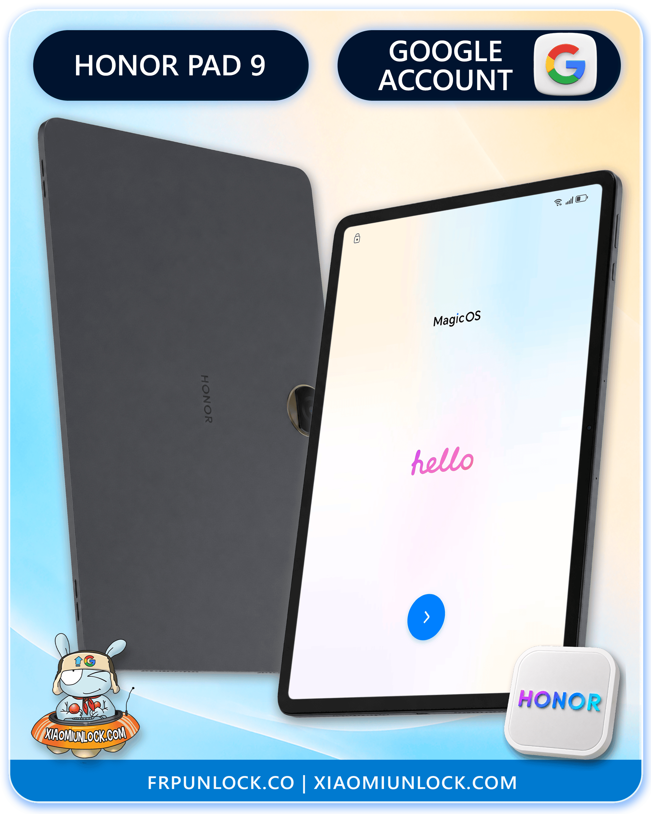 Eliminar Cuenta Google Honor Pad 9